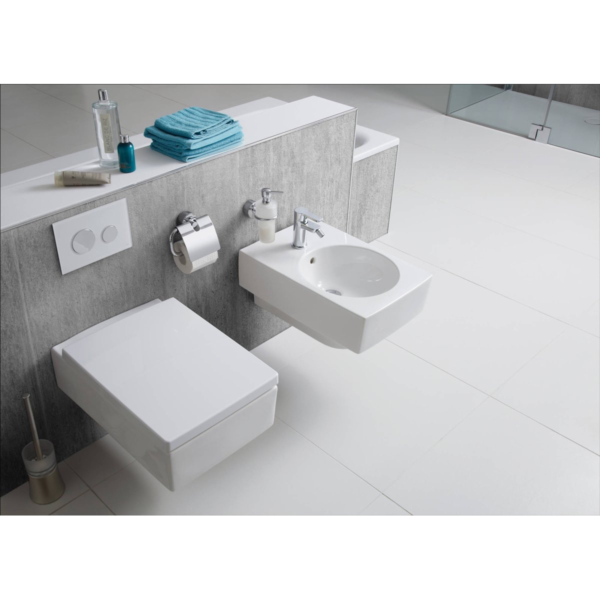 HSK RenoDeco Paneel Aluminium 150x255cm Zichtbeton Lichtgrijs - Hover