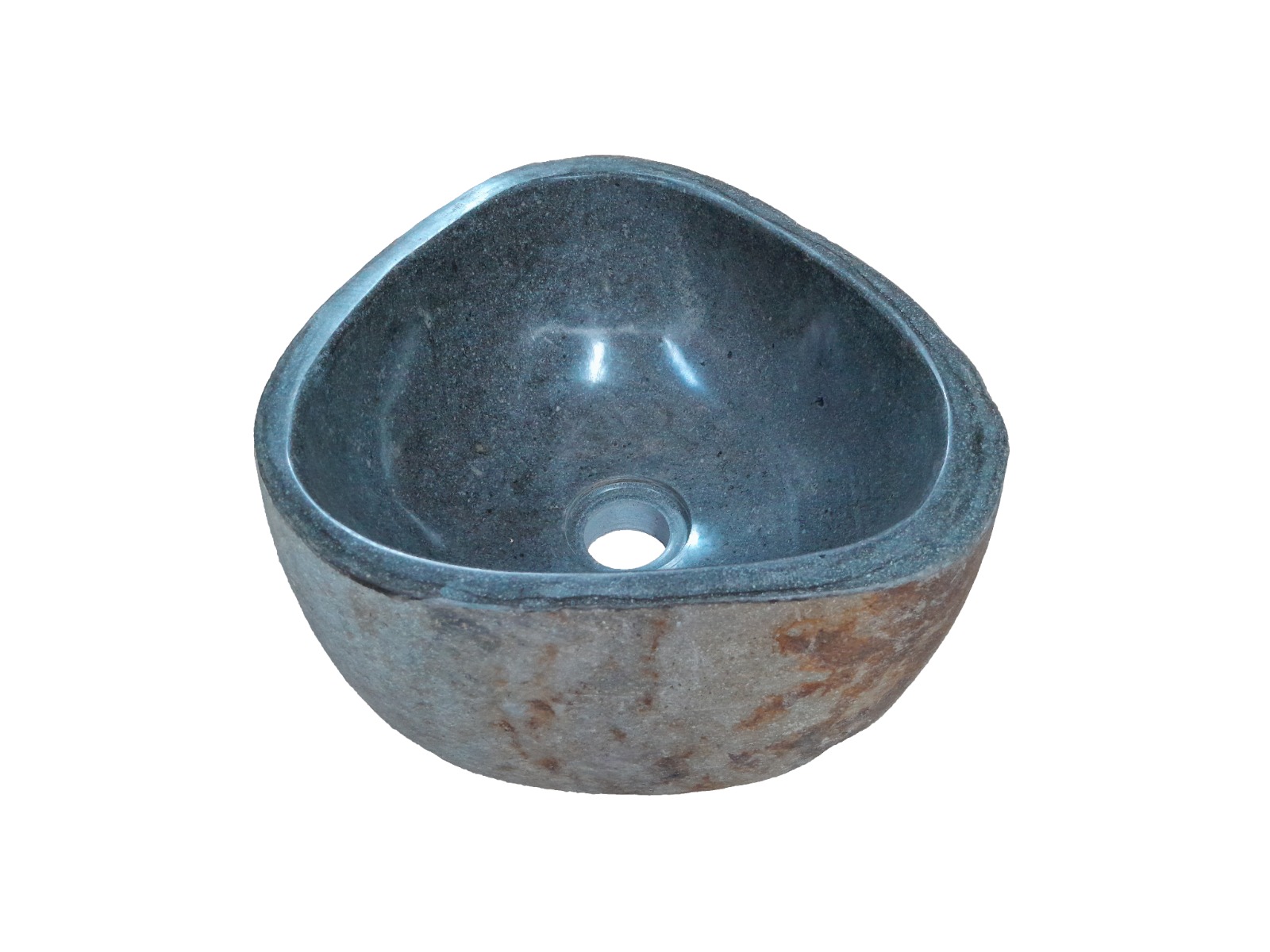 Natuurstenen Waskom Riviersteen 30 x 29 x 15 cm - Hover