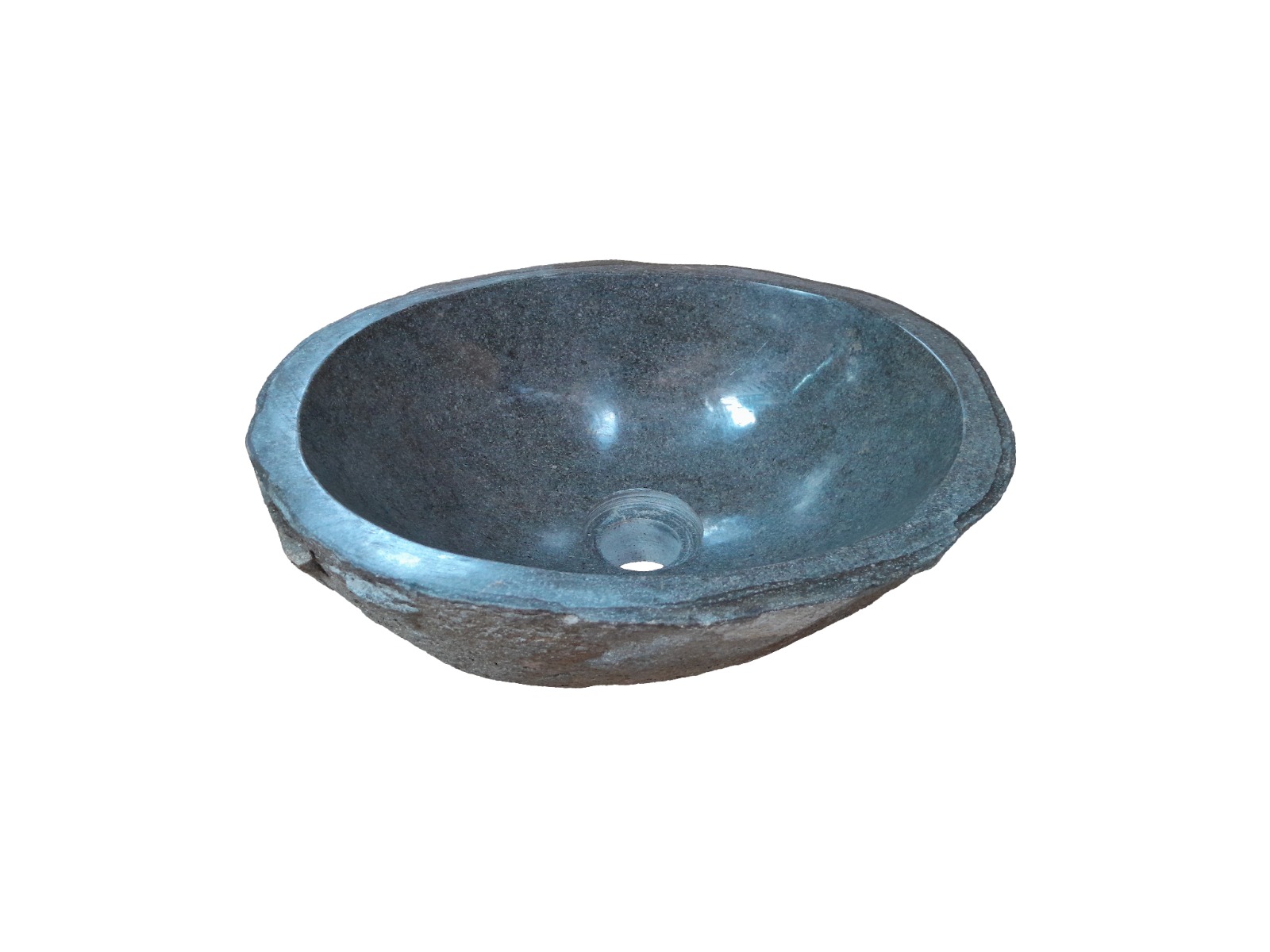 Natuurstenen Waskom Riviersteen 34 x 31 x 15 cm - Hover