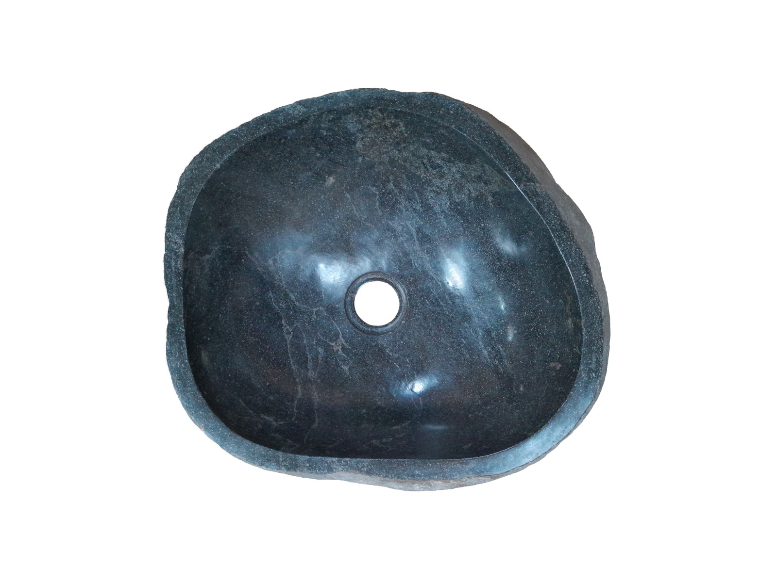 Natuurstenen Waskom Riviersteen 36 x 32 x 15 cm - Hover