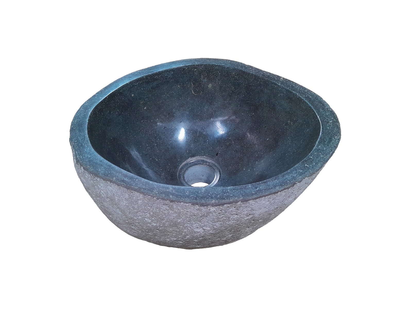 Natuurstenen Waskom Riviersteen 32 x 27 x 16 cm - Hover