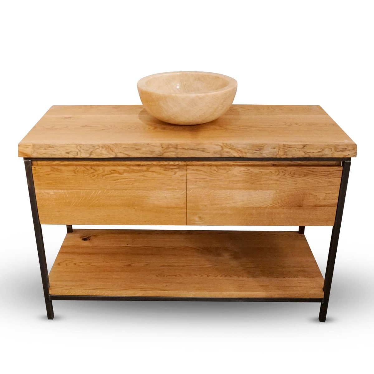 Eiken Badmeubel Trunk | Meerdere Afmetingen - TK-BM-TRUNK - Hover