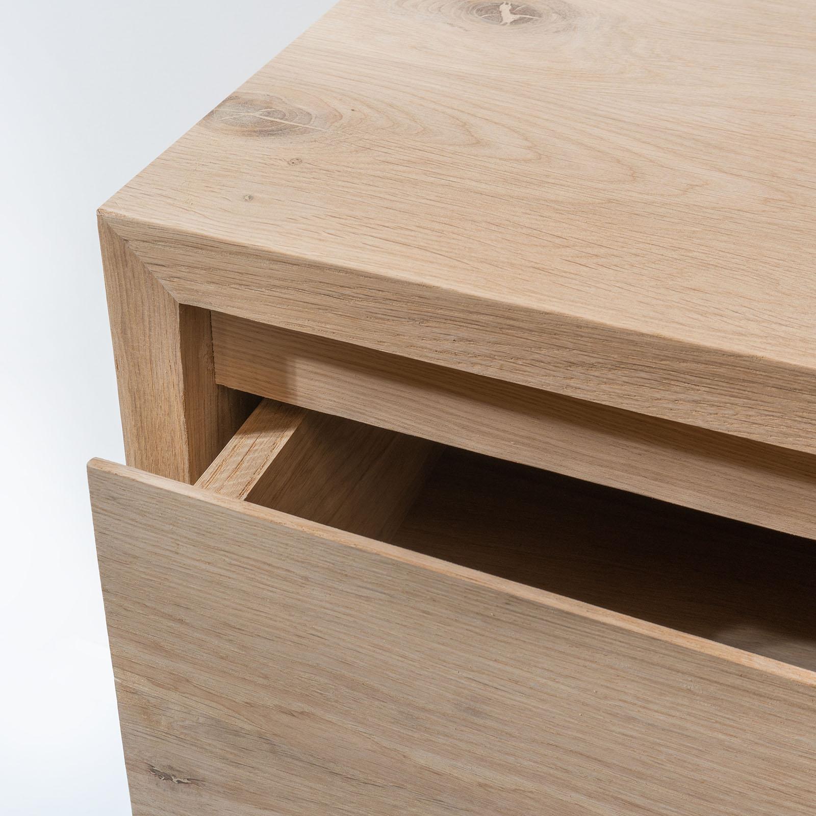 Zwevend Eikenhouten badkamermeubel Suze met Waskom | 60-120x45x60 - TK-BM-SUZE-SET - Hover