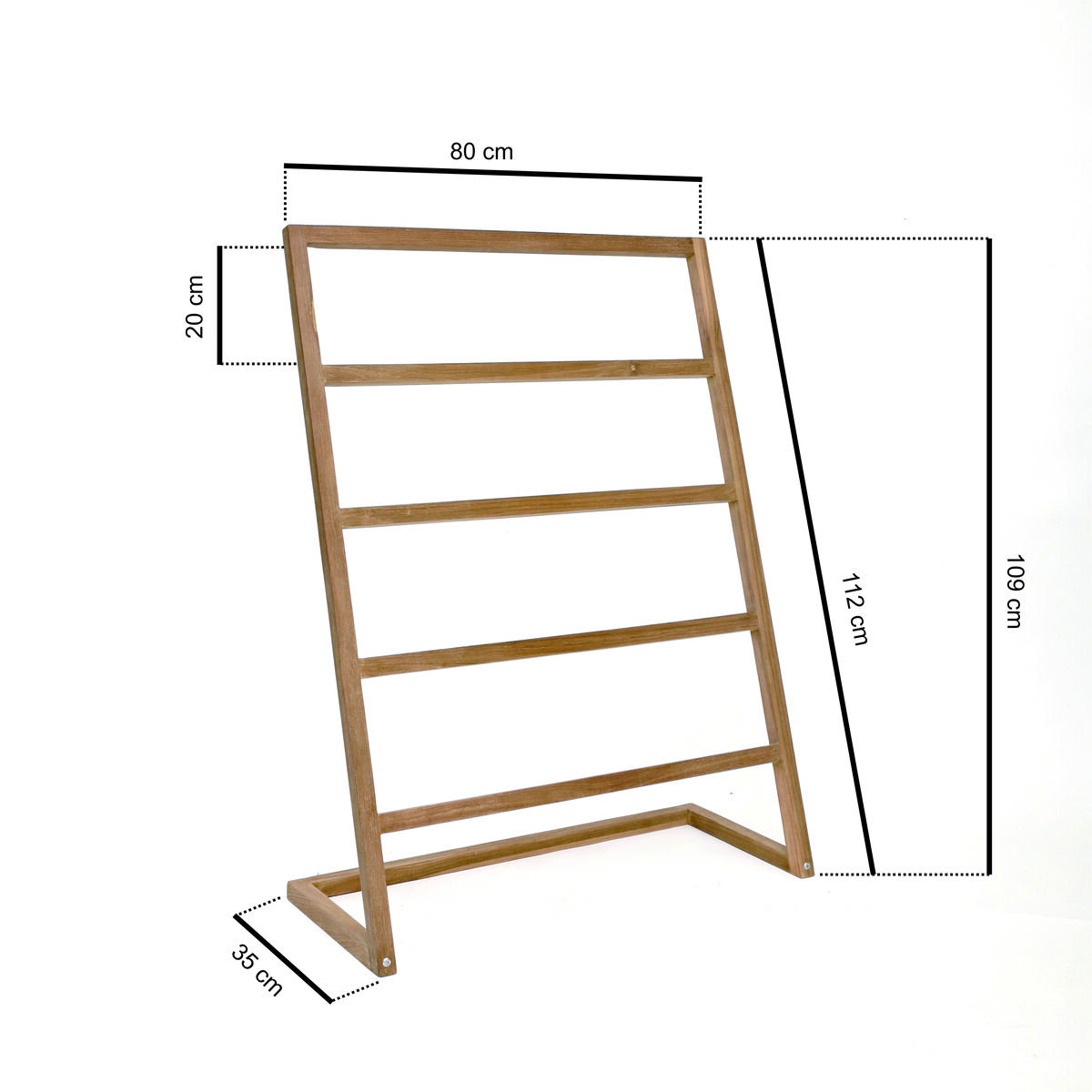Corner - Teakhouten Handdoekenrek - TK-WR-CORNER - Image 4