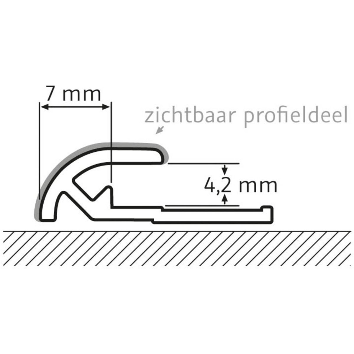 Schluter RenoDeco Tegelprofiel Chroom-Look - 930005-41 - Hover