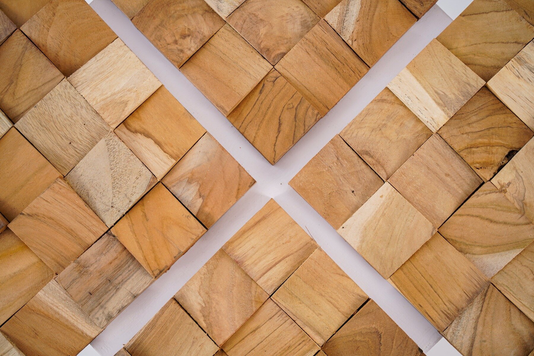 Losas de teca -Rocker | Panel de madera 30x30x2 - view 3