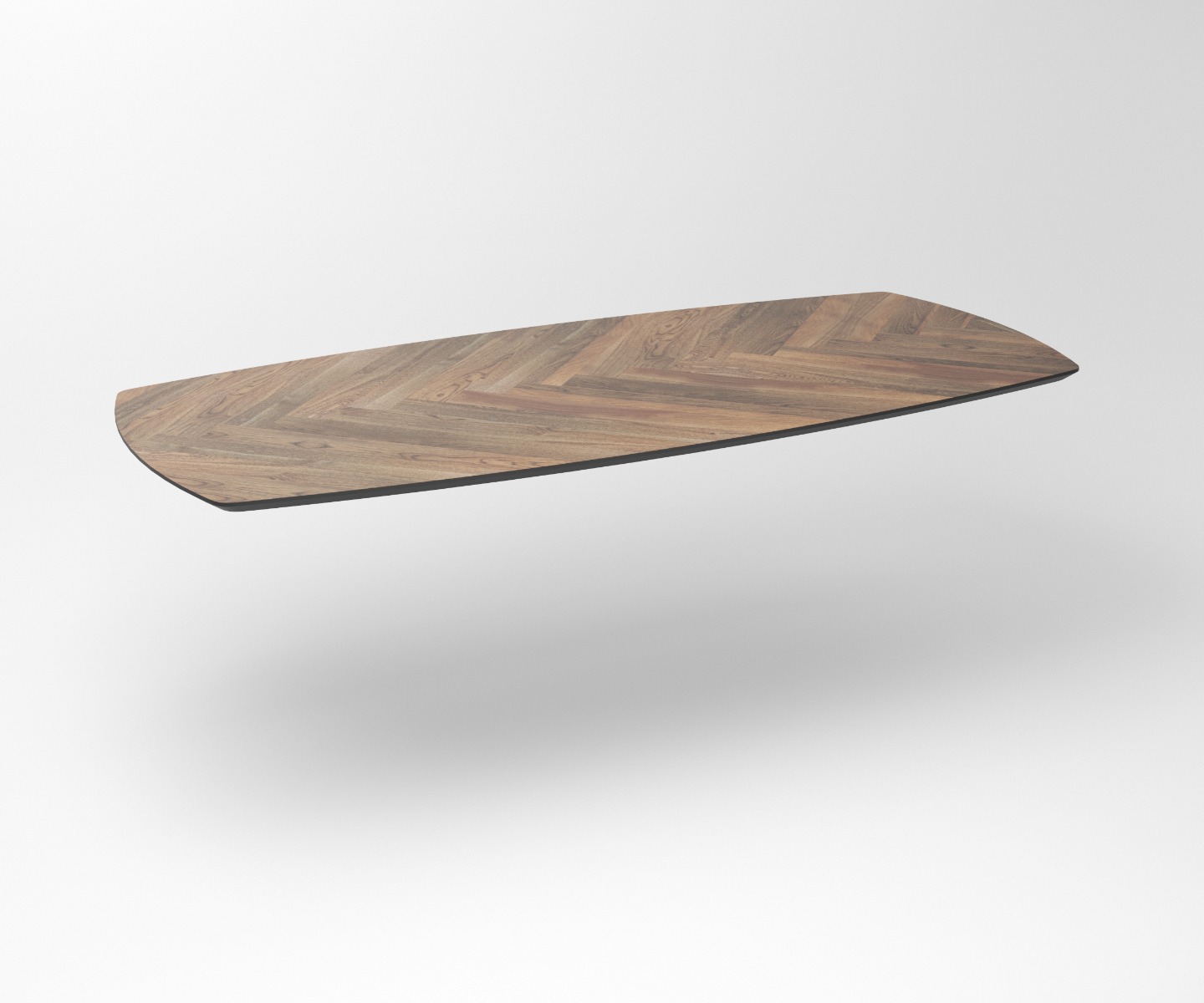 Notenhouten eettafel Tusk | Stalen Buisframe Onderstel - Tusk-Rex - Hover