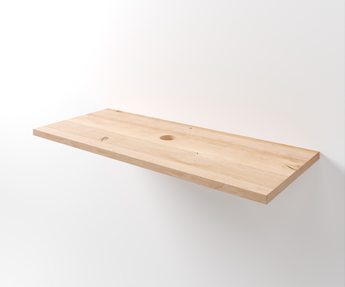 Eiken wastafelblad | 40 cm Diep x 3 cm Dik | Meerdere Breedtes - Image 4